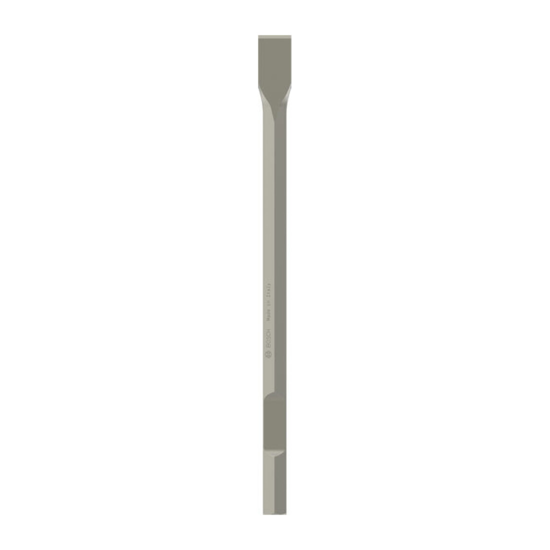 Burin plat à queue six pans 28 mm 520 x 36 mm