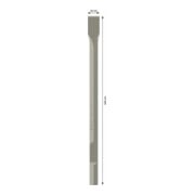 Burin plat à queue six pans 28 mm 520 x 36 mm-4