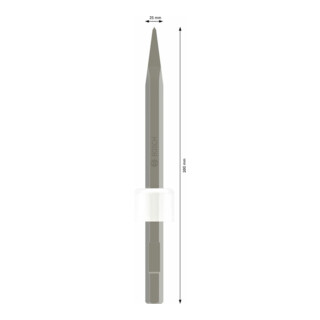 Burin plat Bosch avec support hexagonal