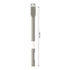 Burin plat Bosch avec support hexagonal 19 mm 300 x 25 mm