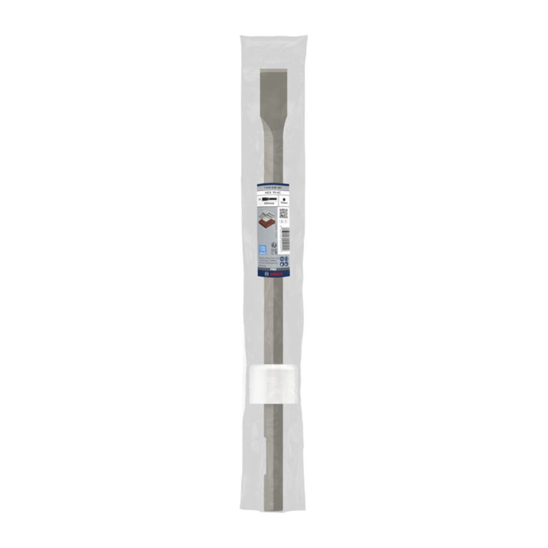 Burin plat Bosch avec support hexagonal 19 mm 400 x 25 mm