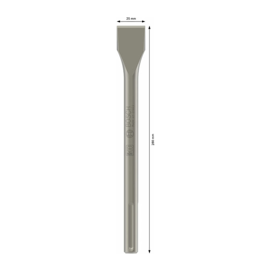 Burin plat Bosch avec montage SDS-max