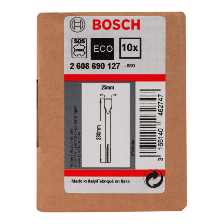 Burin plat SDS max 280 x 25 mm