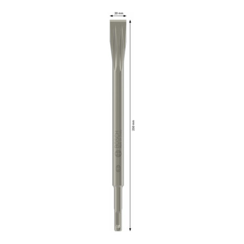 Burin plat SDS plus 250 x 20 mm