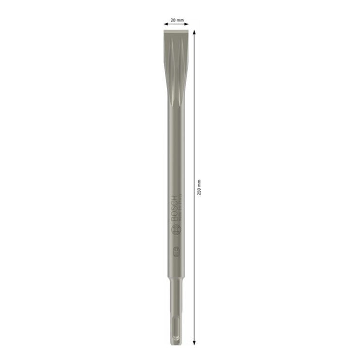 Burin plat SDS plus 250 x 20 mm