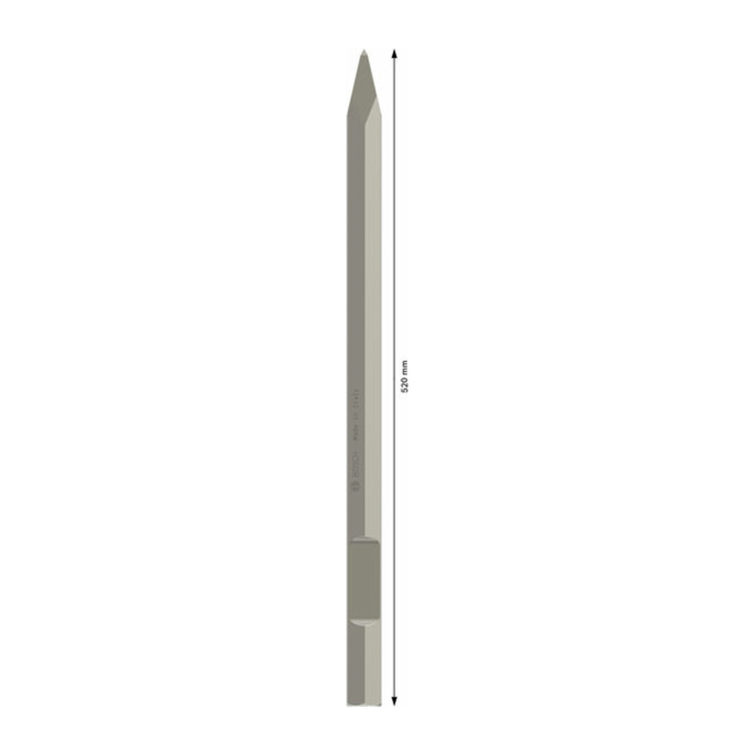 Burin pointu Bosch avec support hexagonal de 28 mm