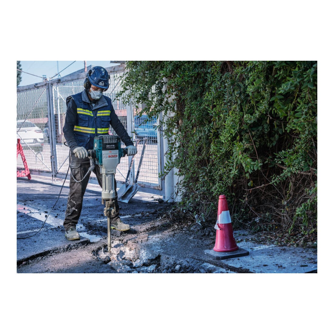 Burin pointu Bosch avec support hexagonal de 28 mm