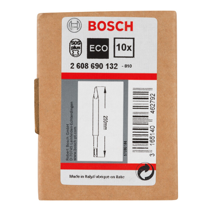 Burin pointu Bosch avec accessoire SDS-plus, 250 mm