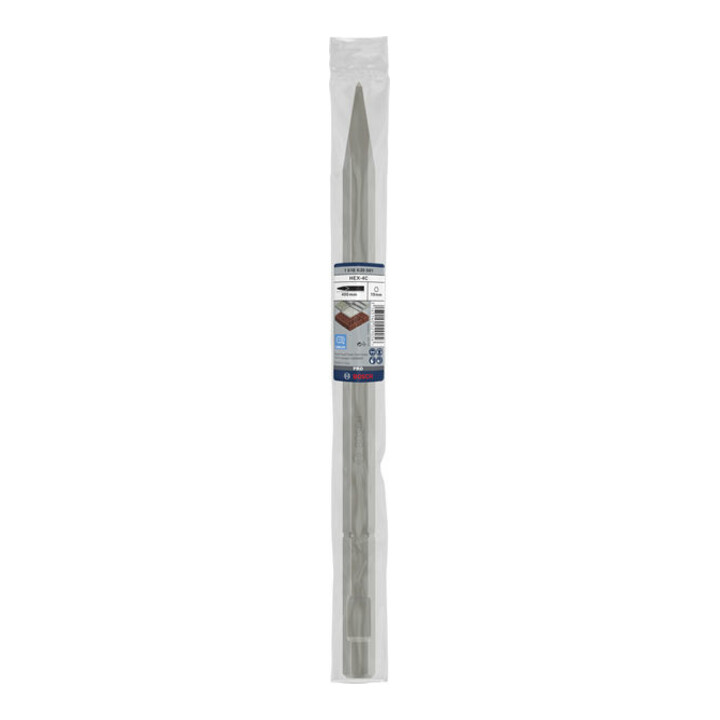Burin pointu Bosch avec queue 6 pans de 19 mm, 400 mm