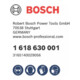 Burin pointu Bosch avec queue 6 pans de 19 mm, 400 mm