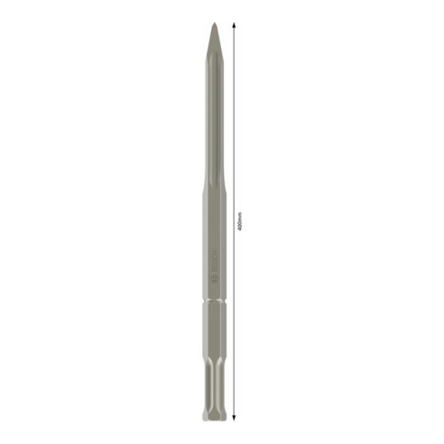 Burin pointu Bosch avec support hexagonal 22 mm 400 mm