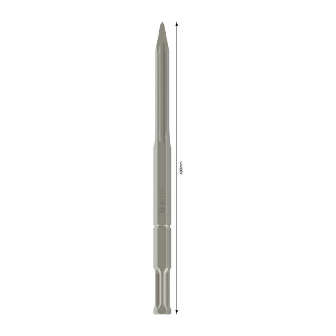 Burin pointu Bosch avec support hexagonal 22 mm 400 mm