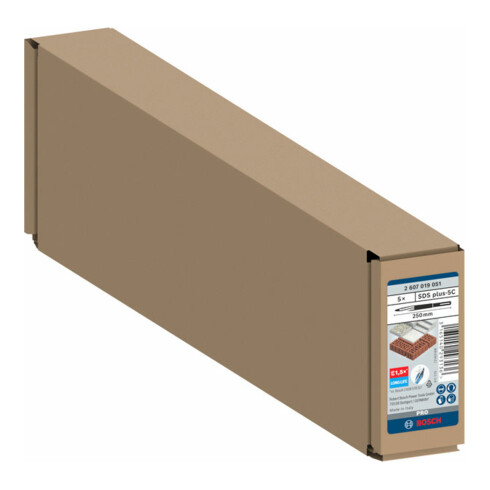Burin pointu SDS-plus, 250 mm, paquet de 5