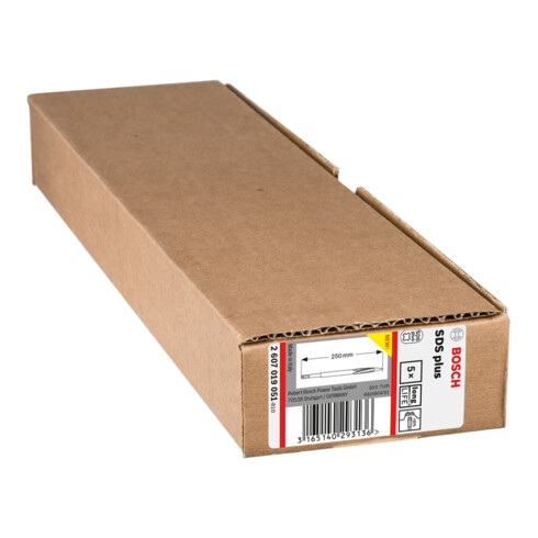 Burin pointu SDS-plus, 250 mm, paquet de 5
