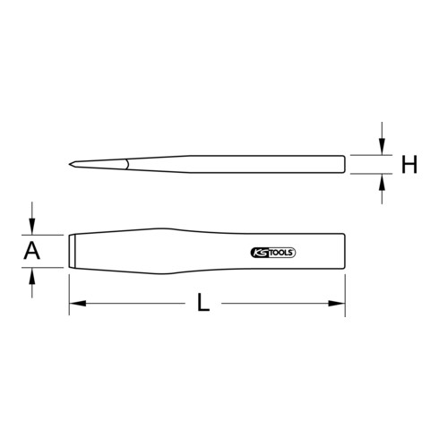 Outils KS BRONZEplus burin plat