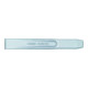 Burins plats, oval, 200x27mm, silber