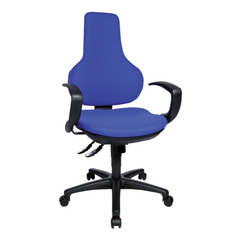 Bürodrehstuhl Ergo Point revêtement bleu