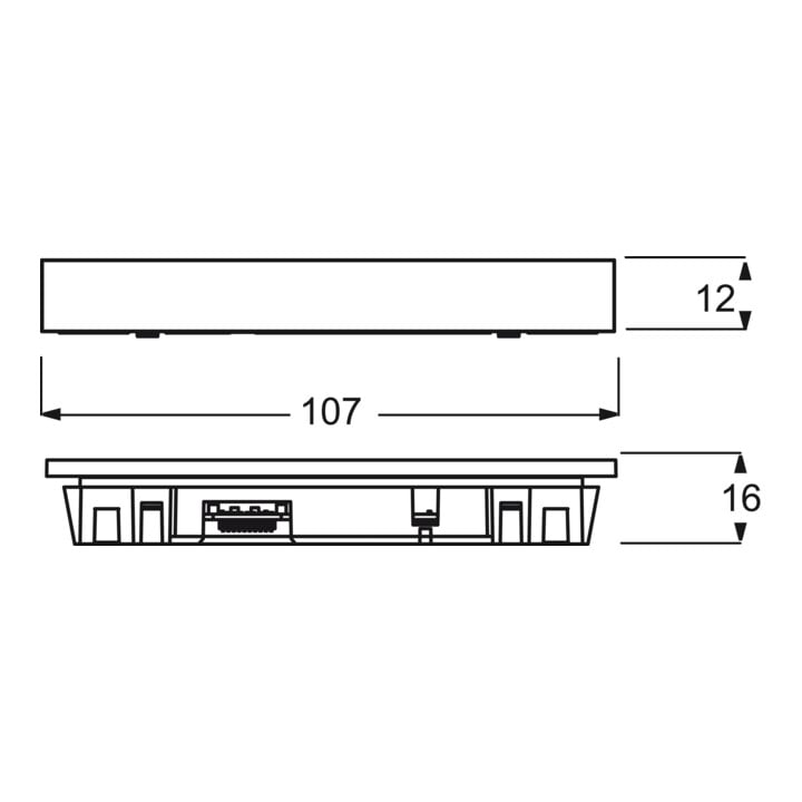 Busch-Jaeger Abschlussleiste unten Standard m.Kennz. 6349-860-101