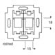 Busch-Jaeger Anneau de support pour Modular-Jack socle rouge 1812