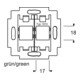 Busch-Jaeger Anneau de support pour Modular-Jack socle vert 1810