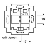 Busch-Jaeger Anneau de support pour Modular-Jack socle vert 1810-4