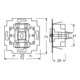 Busch-Jaeger Ausschalter-Einsatz 2polig 2000/2 US-101-3