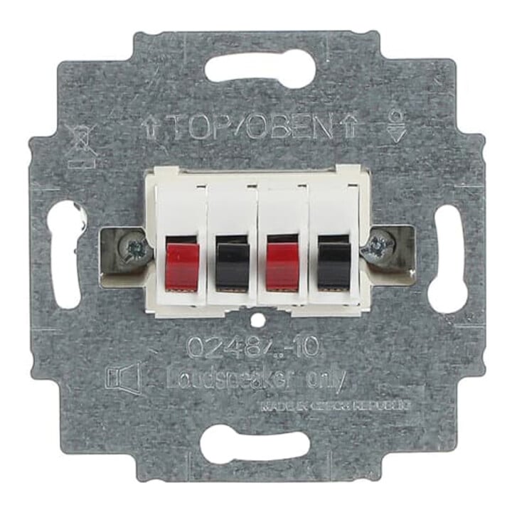 Busch-Jaeger Boîte de connexion haut-parleur 2x, blanc alpin 0248/04-101