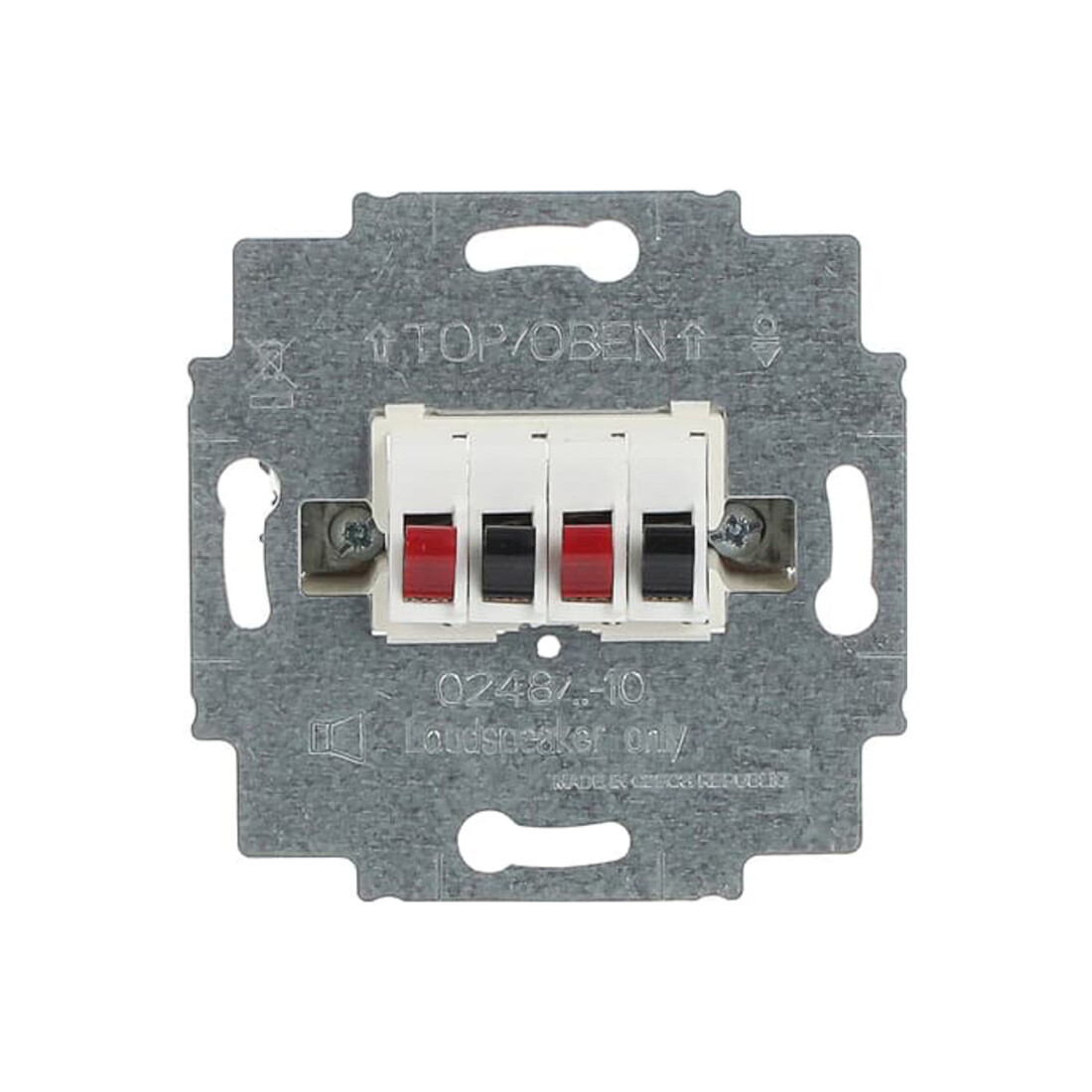 Busch-Jaeger Boîte de connexion haut-parleur 2x, blanc alpin 0248/04-101