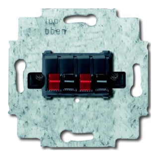 Busch-Jaeger Boîte de connexion haut-parleur 2x, noir 0248/05-101