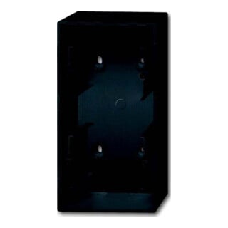 Busch-Jaeger Boîtier apparent 2 postes, noir mat 1702-885