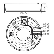 Busch-Jaeger Boîtier en saillie pour BasicLINE Couloir 6888-4
