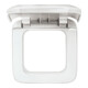 Busch-Jaeger Cadre 1-fach aws, avec couvercle rabattable 2518-214