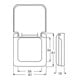 Busch-Jaeger Cadre 1-fach aws, avec couvercle rabattable 2518-214