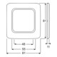 Busch-Jaeger Cadre 1 poste aws, vertical + horizontal 2511-214