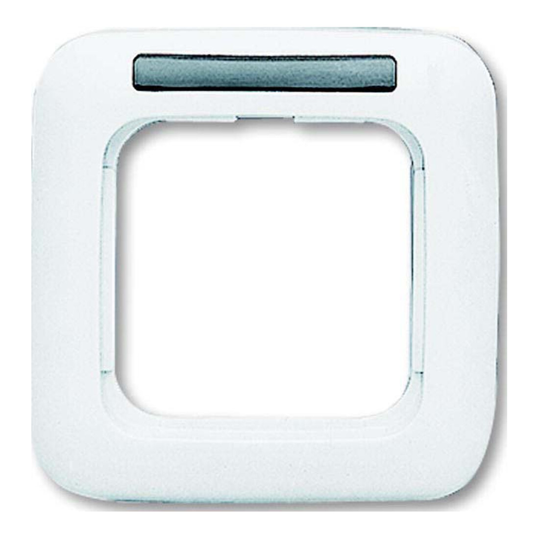 Busch-Jaeger Cadre 1 poste blanc, fenêtre de visualisation 1721 NS-214