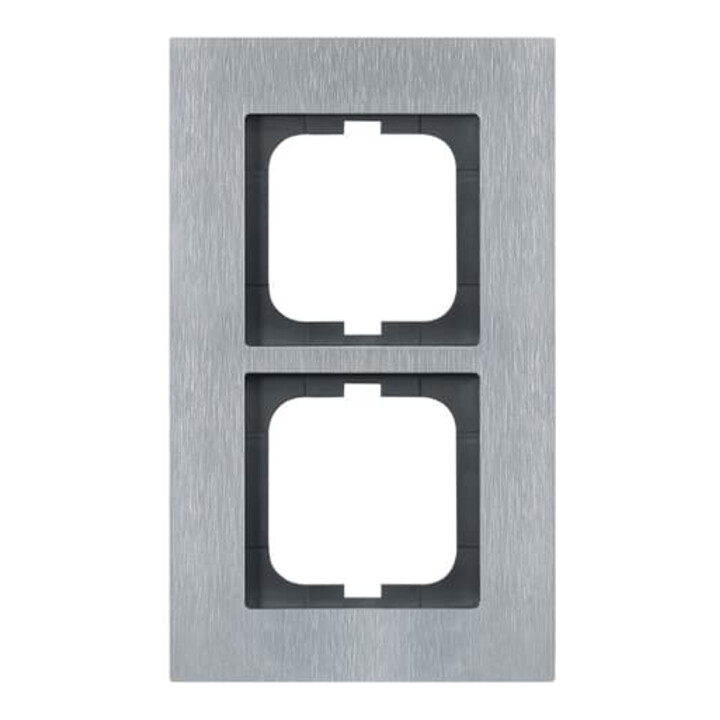 Busch-Jaeger Cadre 2-fach acier inoxydable 1722-860