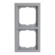 Busch-Jaeger Cadre 2-fach alusilber, fu.linear 1722-183K
