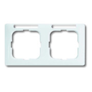 Busch-Jaeger Cadre 2-fach blanc alpin 1732 NSKA-214-1