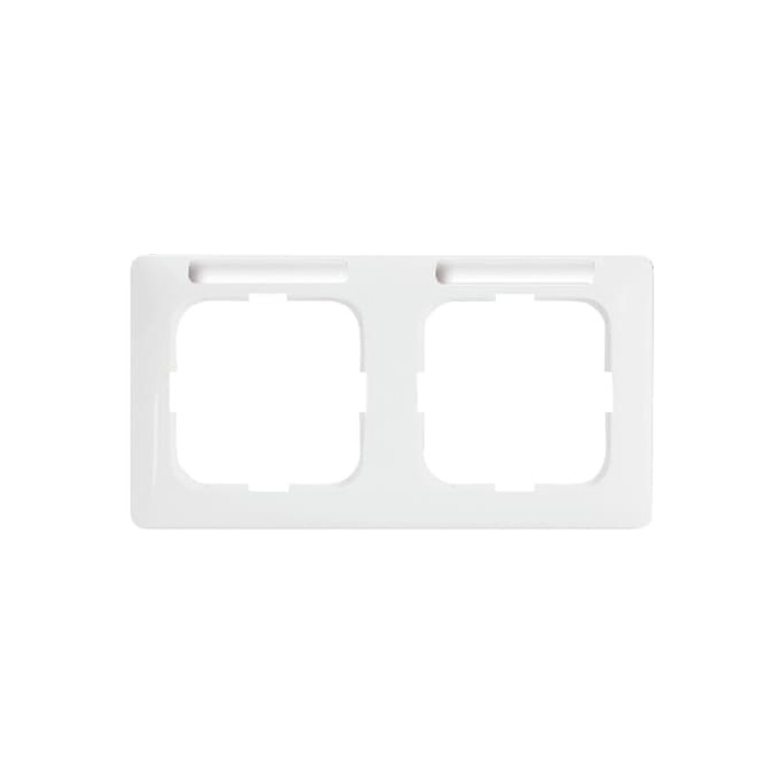 Busch-Jaeger Cadre 2-fach blanc alpin 1732 NSKA-214
