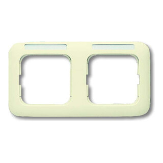 Busch-Jaeger Cadre 2-fach blanc, horizontal, visible 1732 NS-212