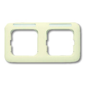 Busch-Jaeger Cadre 2-fach blanc, horizontal, visible 1732 NS-212-1