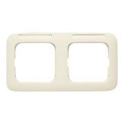 Busch-Jaeger Cadre 2-fach blanc, horizontal, visible 1732 NS-212-3