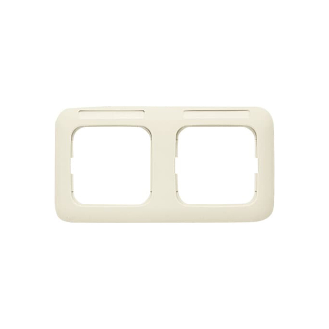 Busch-Jaeger Cadre 2-fach blanc, horizontal, visible 1732 NS-212