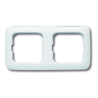 Busch-Jaeger Cadre 2-fach blanc, niveau, visible 1732 NS-214