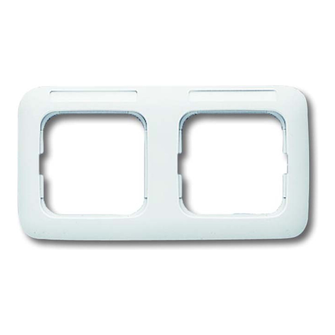 Busch-Jaeger Cadre 2-fach blanc, niveau, visible 1732 NS-214