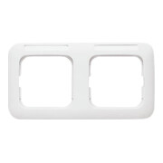 Busch-Jaeger Cadre 2-fach blanc, niveau, visible 1732 NS-214-3