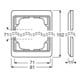 Busch-Jaeger Cadre 2-fach blanc studio, vertical 1732-24G