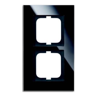 Busch-Jaeger Cadre 2-fach noir, verre 1722-825