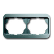 Busch-Jaeger Cadre 2-fach titane, horizontal, alpha 1722-266-1