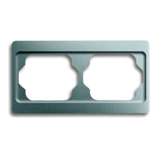Busch-Jaeger Cadre 2-fach titane, horizontal, alpha 1722 KA-266